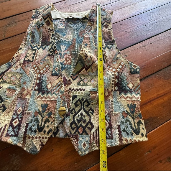 Vintage Patchwork Cottage Core Vest y2k 90s - Picture 4 of 10